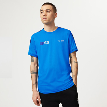 Mercedes AMG Petronas férfi póló George Russell Sports blue F1 Team 2023