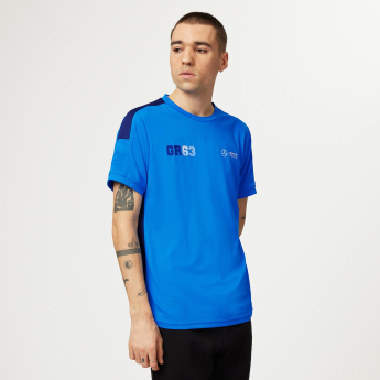 Mercedes AMG Petronas férfi póló George Russell Sports blue F1 Team 2023