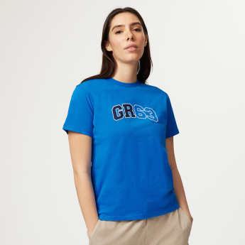 Mercedes AMG Petronas női póló George Russell Logo blue F1 Team 2023