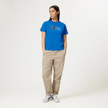 Mercedes AMG Petronas női póló George Russell Logo blue F1 Team 2023