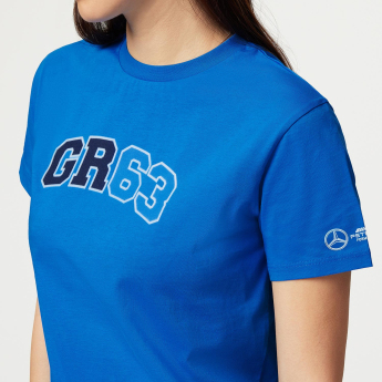 Mercedes AMG Petronas női póló George Russell Logo blue F1 Team 2023