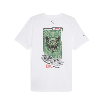 Forma 1 férfi póló Mexico GP white 2024