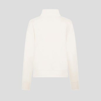 Mercedes AMG Petronas női pulóver 1/4 Zip Relaxed Fit Off-White F1 Team 2024