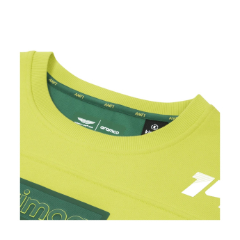 Aston Martin férfi pulóver Patch Alonso Kimoa yellow F1 Team 2025