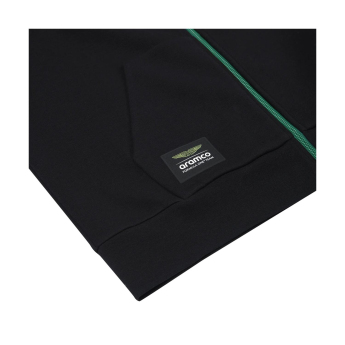 Aston Martin férfi kapucnis pulóver Tech Alonso Kimoa black F1 Team 2025