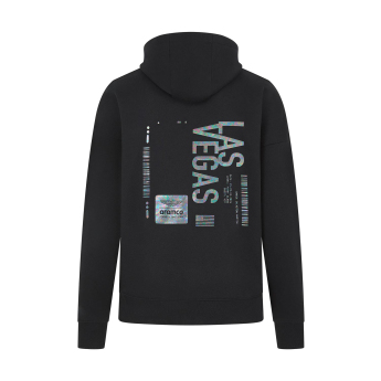 Aston Martin férfi kapucnis pulóver Las Vegas GP black F1 Team 2024