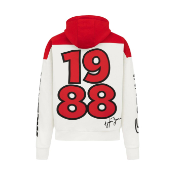 Ayrton Senna férfi kapucnis pulóver McLaren x Ayrton Senna F1 2024
