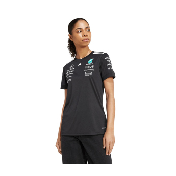 Mercedes AMG Petronas női póló official Teamline Replica black F1 Team 2025