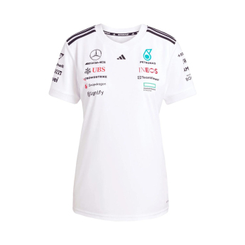 Mercedes AMG Petronas női póló official Teamline Replica white F1 Team 2025