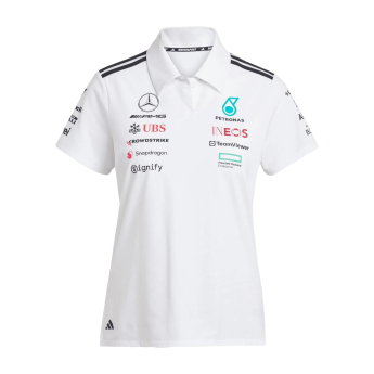 Mercedes AMG Petronas női póló official Teamline Replica white F1 Team 2025