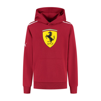 Ferrari gyerek kapucnis pulóver Shield red F1 Team 2025