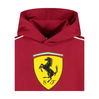 Ferrari gyerek kapucnis pulóver Shield red F1 Team 2025