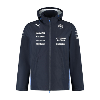 Williams férfi kapucnis kabát Rain official Teamline Replica blue F1 Team 2025