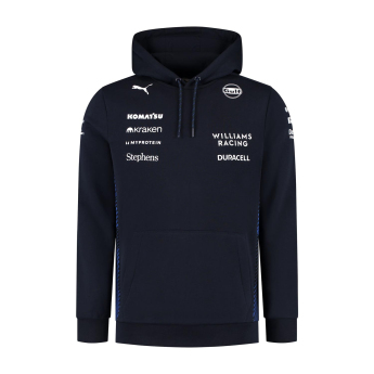 Williams férfi kapucnis pulóver official Teamline Replica F1 Team 2025
