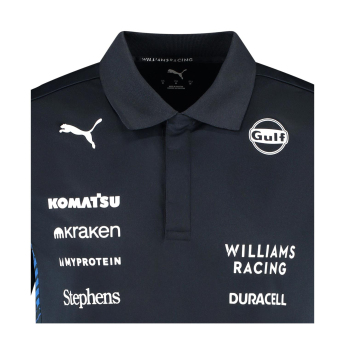 Williams pólóing official Teamline Replica black F1 Team 2025