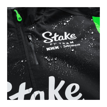 Stake Kick Sauber férfi kapucnis kabát Rain official Teamline Replica F1 Team 2025