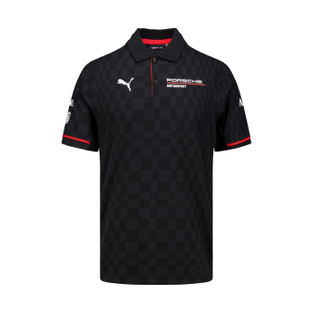 Porsche Motorsport pólóing official Teamline Replica black 2025