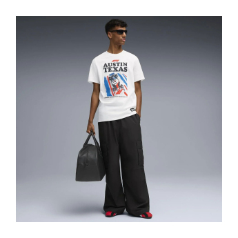 Forma 1 férfi póló Austin GP white 2025