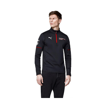 Porsche Motorsport férfi pulóver 1/4 Zip Mid-layer black Team 2026