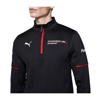 Porsche Motorsport férfi pulóver 1/4 Zip Mid-layer black Team 2026