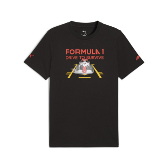 Forma 1 férfi póló DTS Graphic black F1 Team 2025