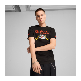 Forma 1 férfi póló DTS Graphic black F1 Team 2025
