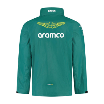 Aston Martin férfi kabát Rain official Teamline Replica green F1 Team 2025