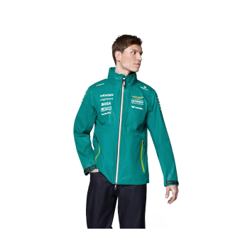 Aston Martin férfi kabát Rain official Teamline Replica green F1 Team 2025
