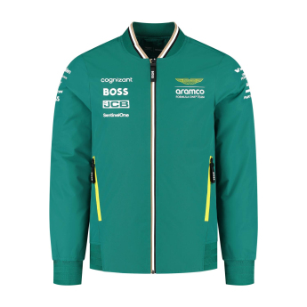 Aston Martin férfi kabát Bomber official Teamline Replica green F1 Team 2025