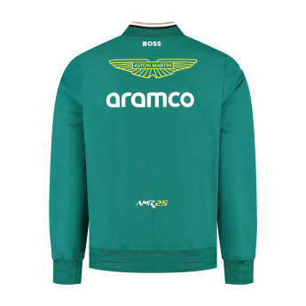 Aston Martin férfi kabát Bomber official Teamline Replica green F1 Team 2025