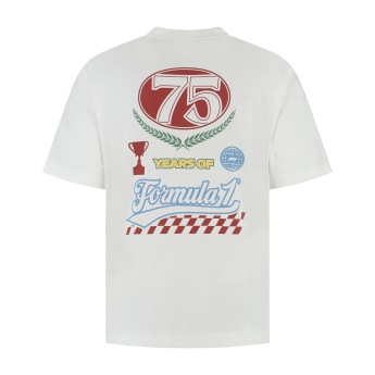 Forma 1 férfi póló Legacy Graphic white F1 Team 2025