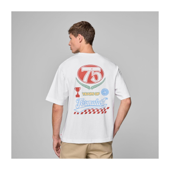 Forma 1 férfi póló Legacy Graphic white F1 Team 2025