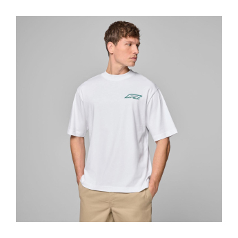Forma 1 férfi póló Legacy Graphic white F1 Team 2025