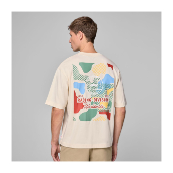 Forma 1 férfi póló Camo Graphic beige F1 Team 2025