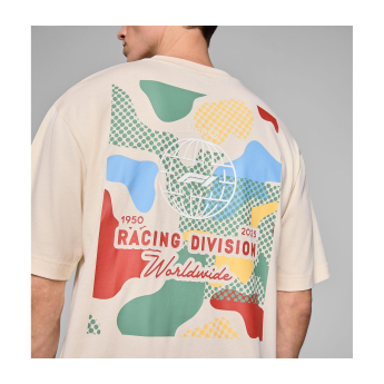 Forma 1 férfi póló Camo Graphic beige F1 Team 2025