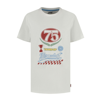 Forma 1 gyerek póló Legacy Graphic white F1 Team 2025