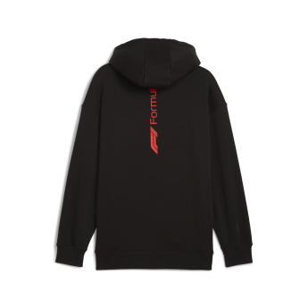 Forma 1 férfi kapucnis pulóver Essential Relaxed Logo black F1 Team 2025