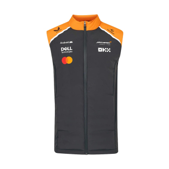Mclaren Honda férfi mellény official Teamline Replica grey F1 Team 2025
