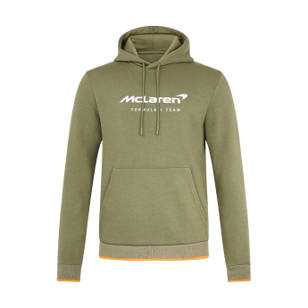 Mclaren Honda férfi kapucnis pulóver Essentials green F1 Team 2025