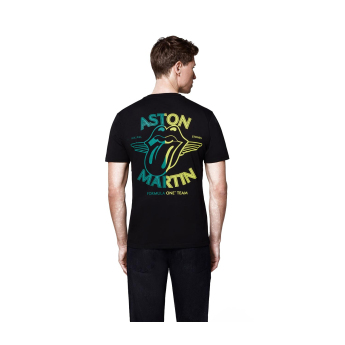 Aston Martin férfi póló Rolling Stones black F1 Team 2025