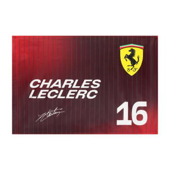 Ferrari zászló Charles Leclerc F1 Team 2025