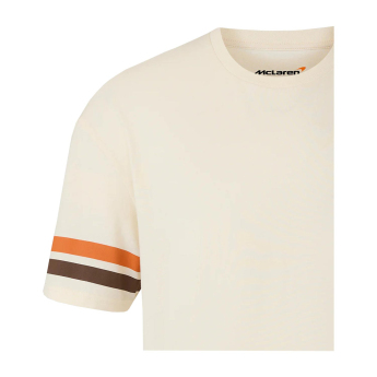 Mclaren Honda férfi póló Austin GP beige F1 Team 2025