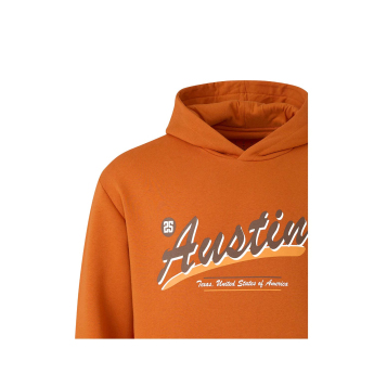 Mclaren Honda férfi kapucnis pulóver Austin GP orange F1 Team 2025