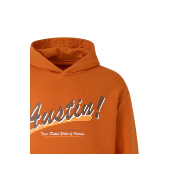 Mclaren Honda férfi kapucnis pulóver Austin GP orange F1 Team 2025