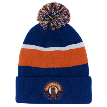 Edmonton Oilers gyerek téli sapka Cuffed Beanie With Pom