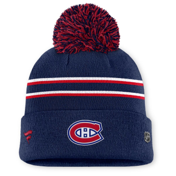 Dámská zimní čepice Montreal Canadiens NHL Authentic Pro W/Cap Cuffed Pom Beanie
