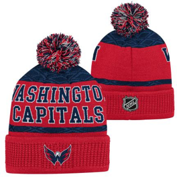 Washington Capitals gyerek téli sapka Puck Pattern Cuffed Pom