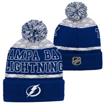 Tampa Bay Lightning gyerek téli sapka Puck Pattern Cuffed Pom