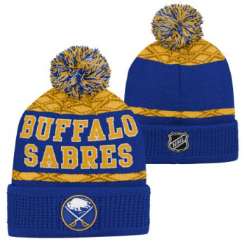 Buffalo Sabres gyerek téli sapka Puck Pattern Cuffed Pom