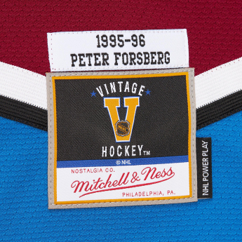 Colorado Avalanche hoki mez Peter Forsberg 1995 NHL Dark Jersey